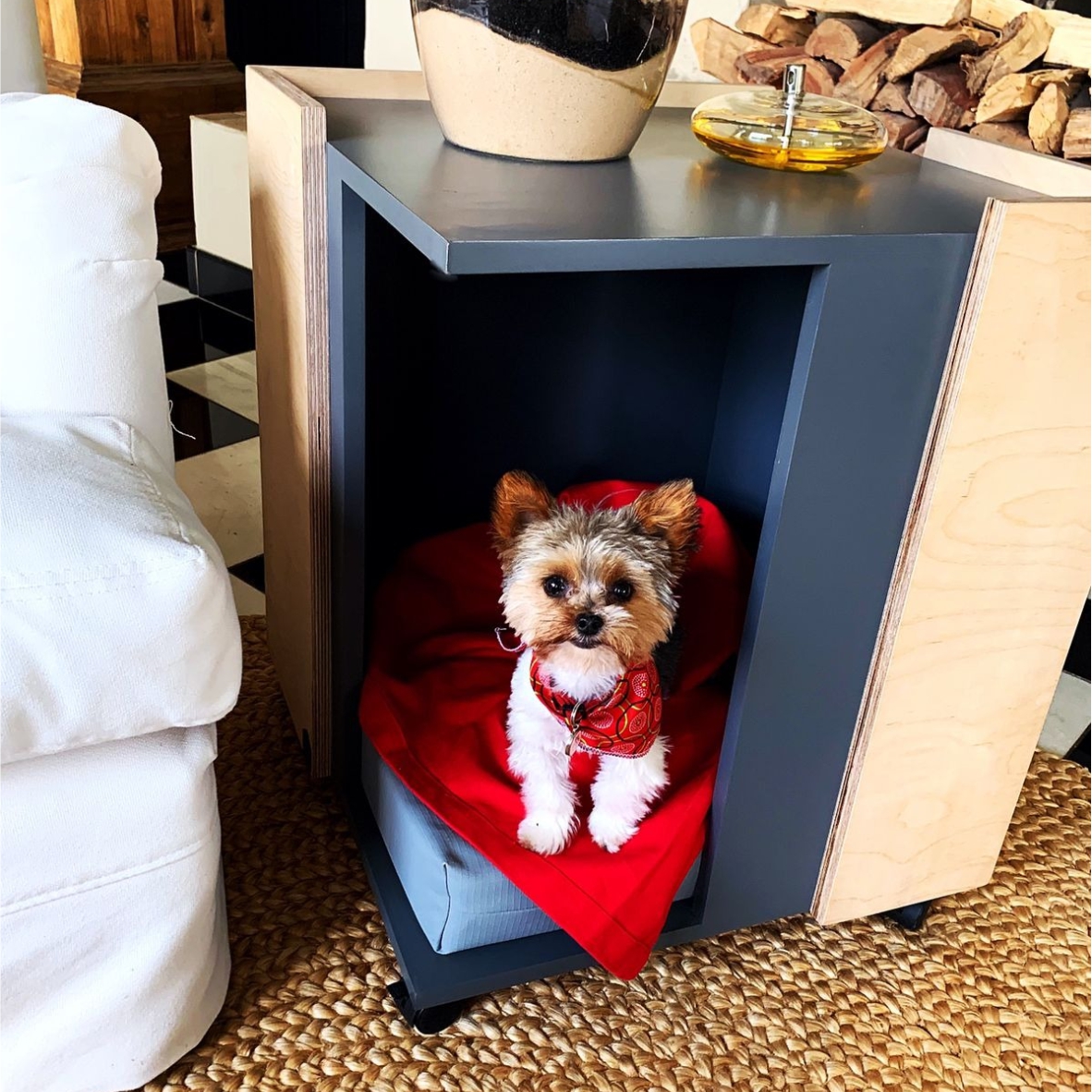 Dog online bed table